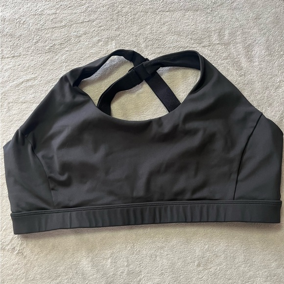 Lolë Black Sports Bra Convertible High Impact Hook Back Workout Active Top - Picture 9 of 13